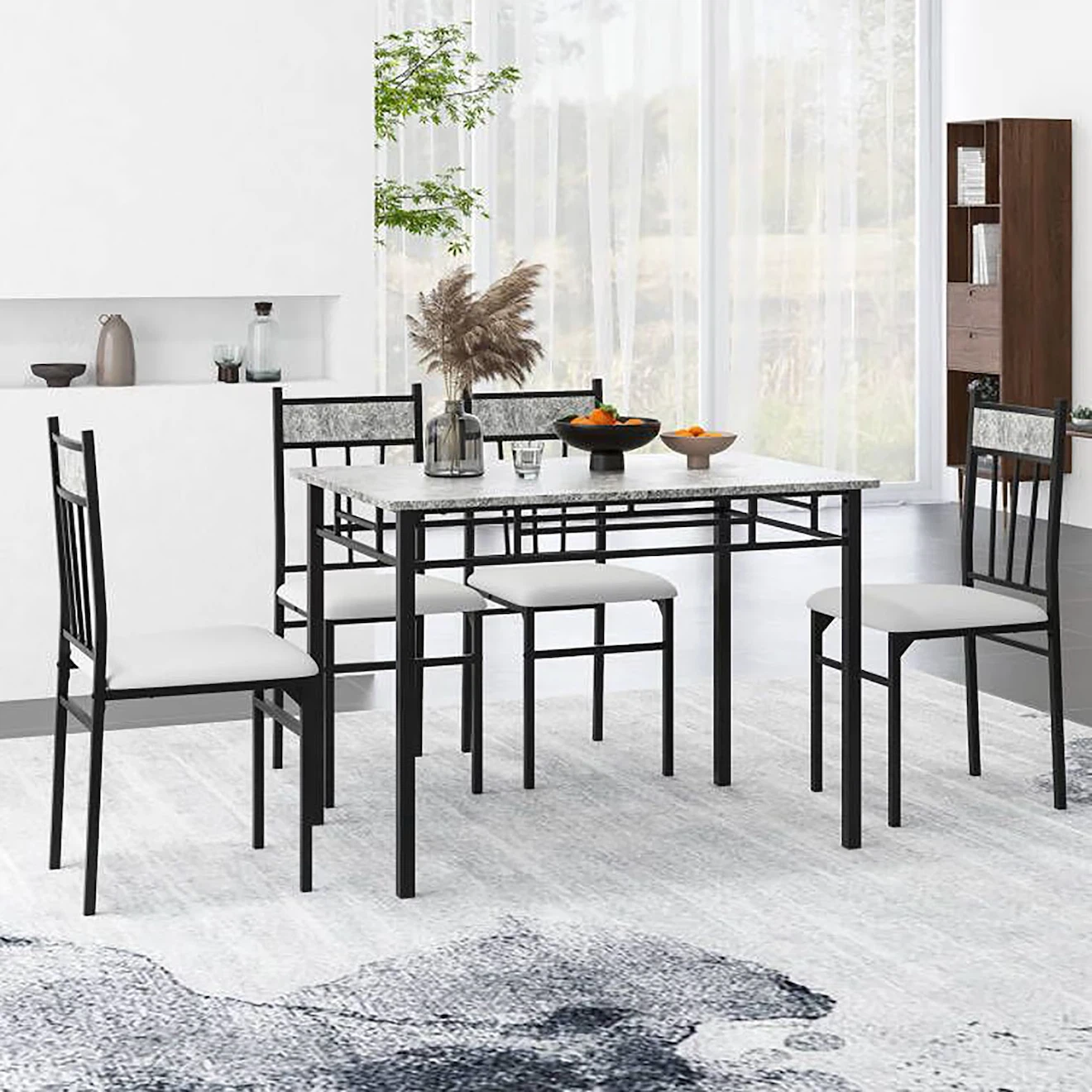 5-Piece Metal Dining Set - photo 2