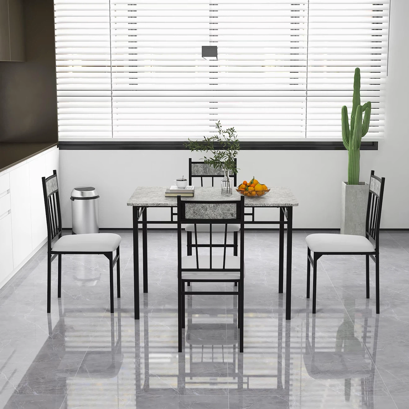 5-Piece Metal Dining Set - photo 4