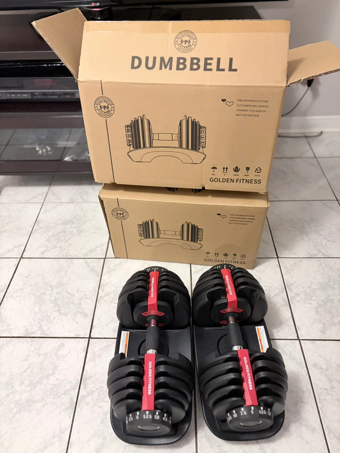 Adjustable Dumbbells (set of 2) 5-52.5 pounds - photo 5