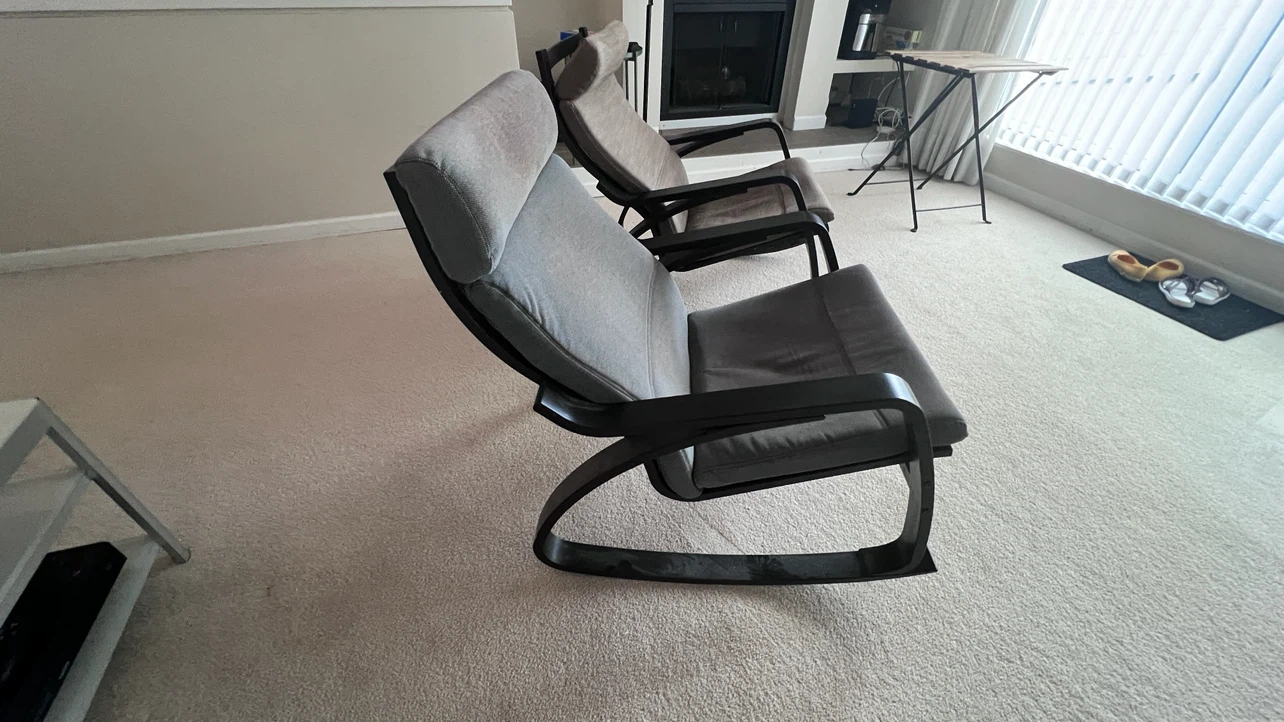 Two IKEA Poang Rocking Chairs - photo 2