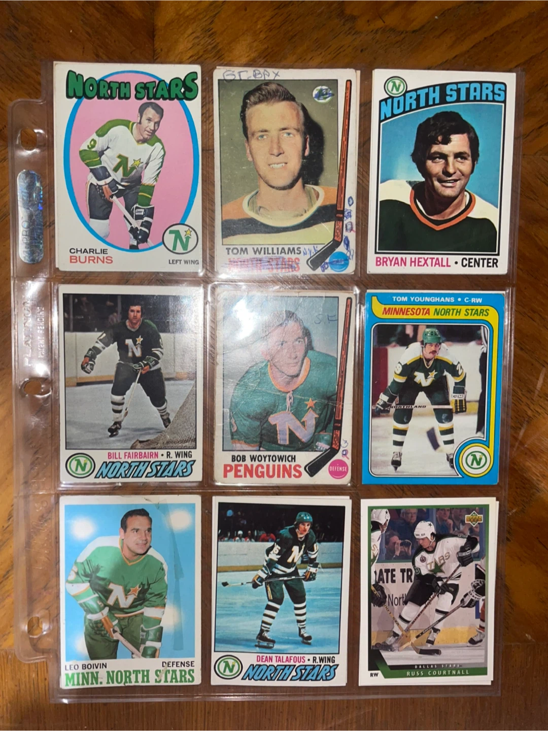 Minnesota North Stars Hockey Card Collection