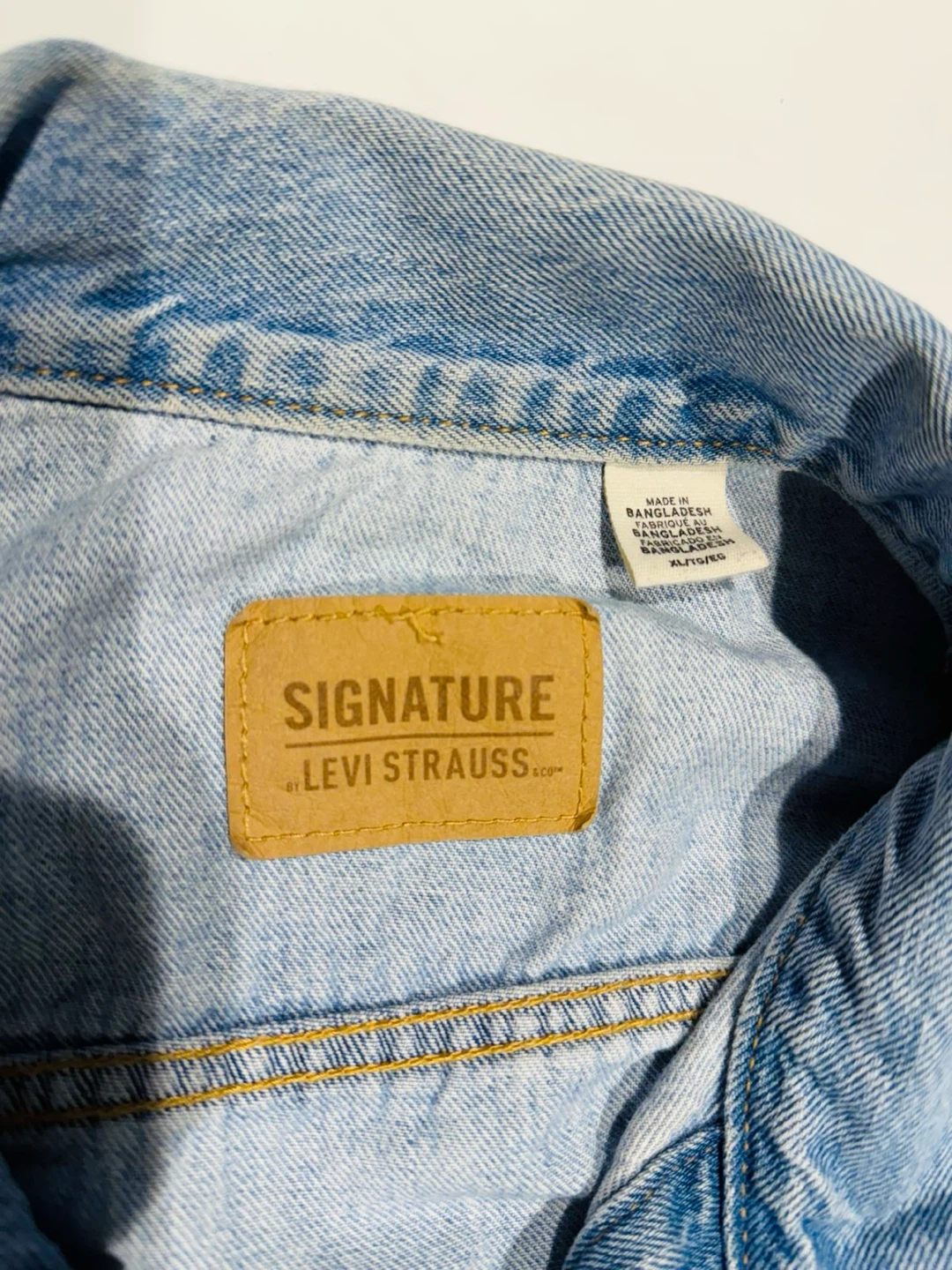 Levi's Signature Trucker Jacket Blue Denim Size XL Like New - photo 2