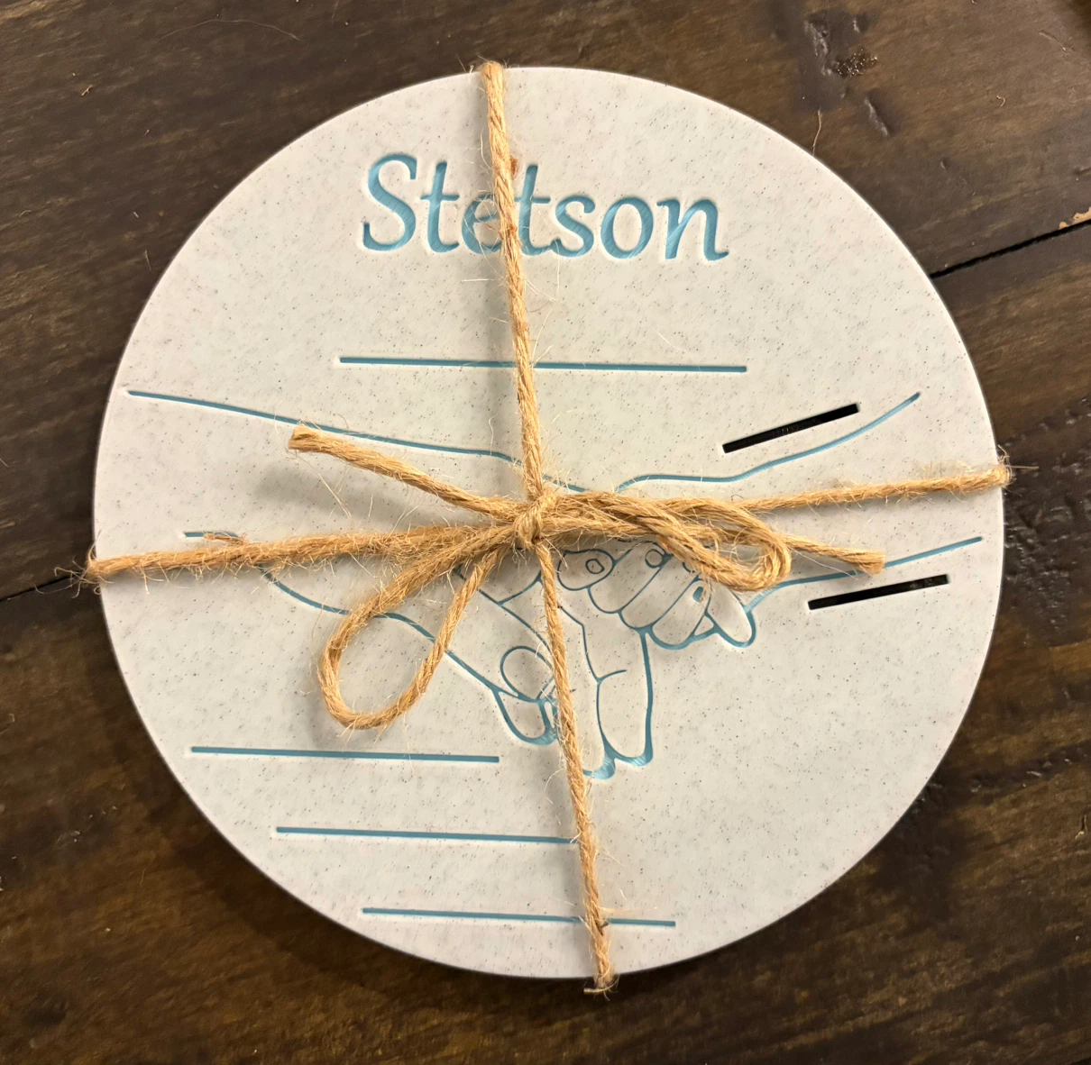 Newborn keepsake/ Announcement sign - photo 3