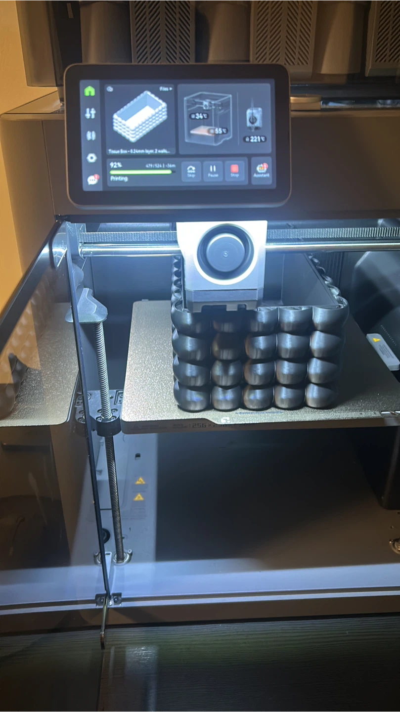 3D Printed Bubble Style Tissue Box Cover - photo 4