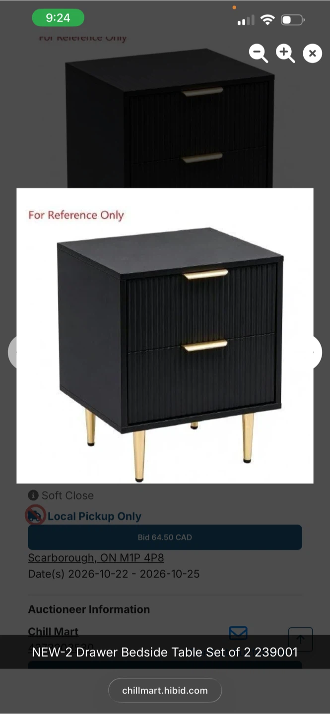Latitude Run Fluted 2-Drawer Night Stand - photo 2