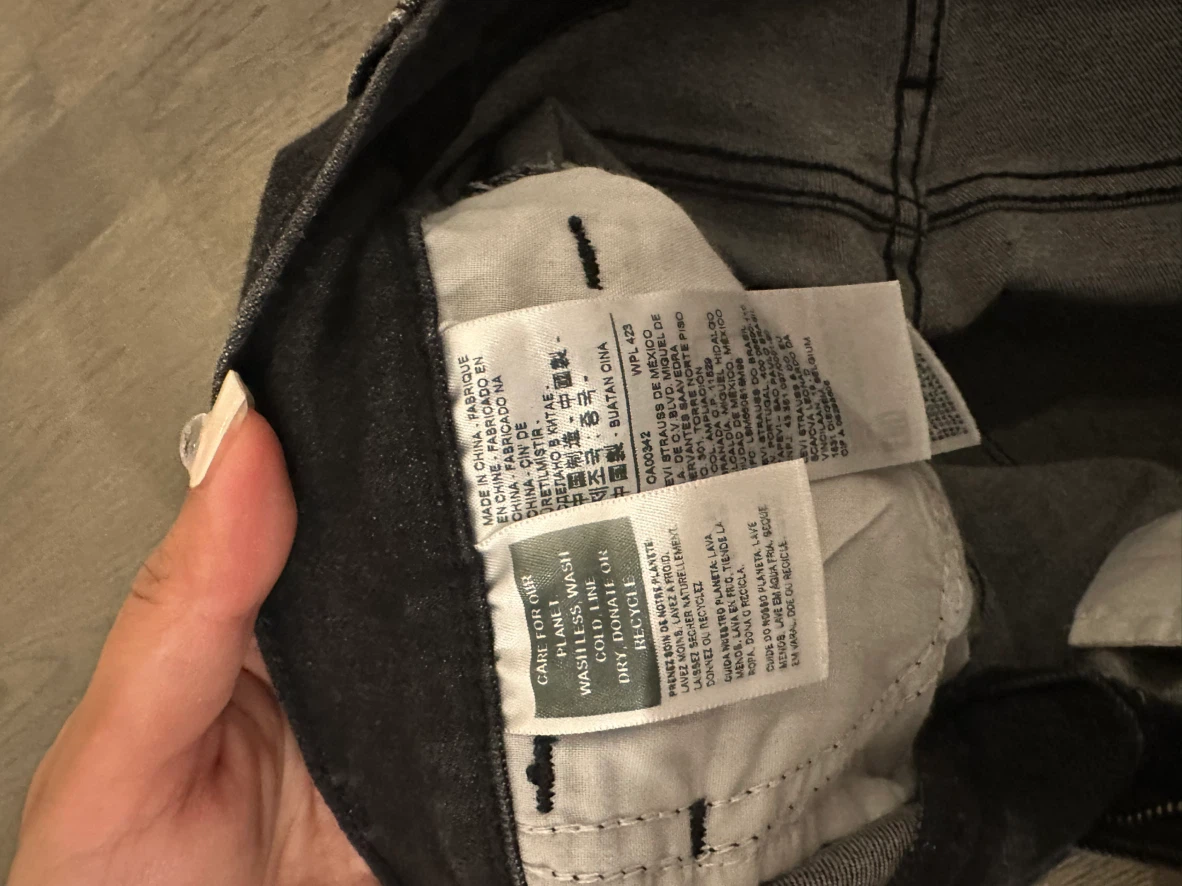 Levi's Black Skinny Jeans W25 L28 - photo 3