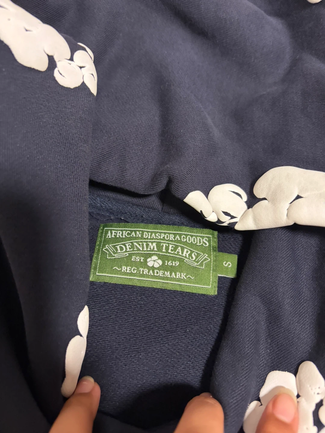 Denim Tears Hoodie Navy - photo 2