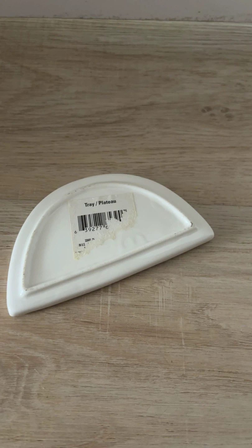 Watermelon shaped ceramic trinket tray - photo 2