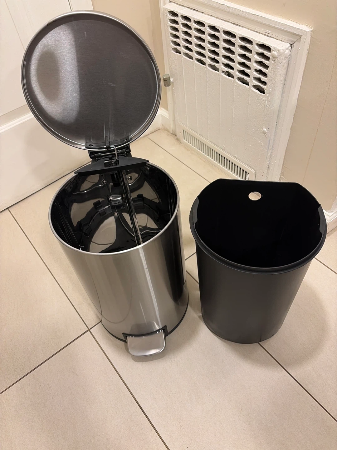 12 Liter Stainless Steel Step Trash Can - photo 2