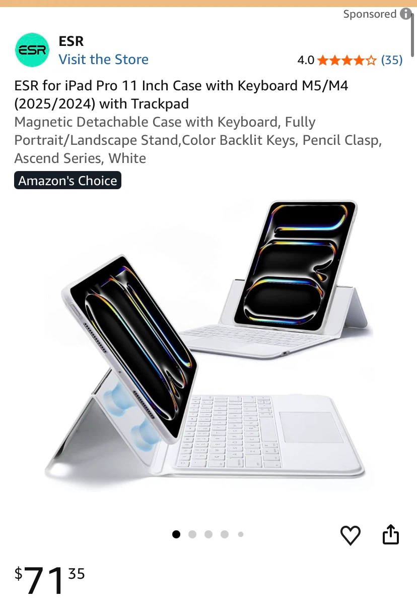 ESR Ascend Series Keyboard Case for iPad Pro 11-inch BLACK - photo 3