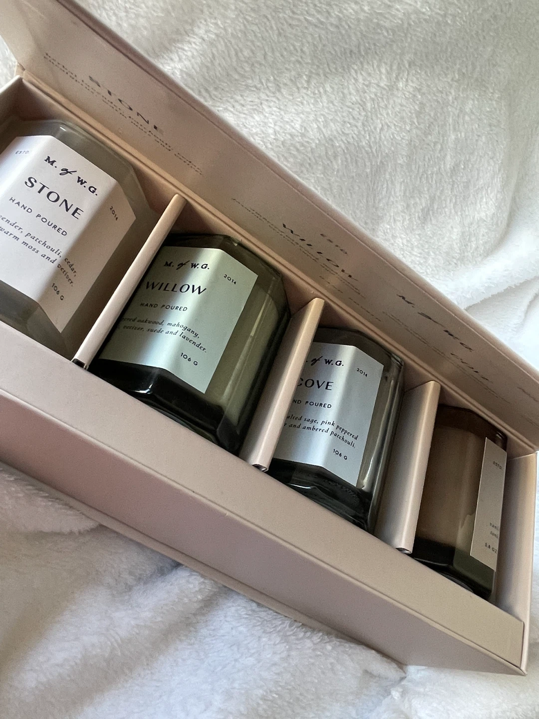 M. of W.G. Candle Set