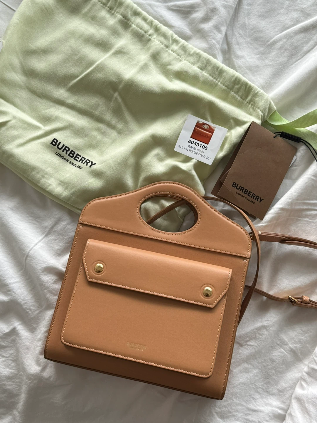 Burberry Warm Sand Pocket Bag Slt