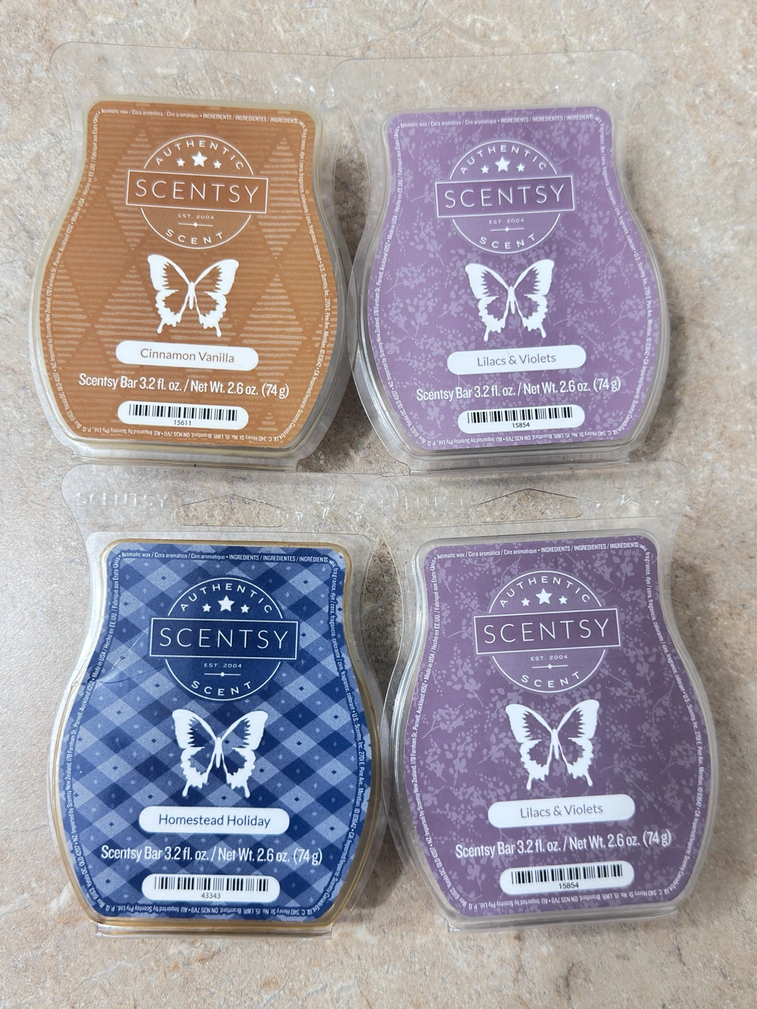 4 Scentsy Wax Bars