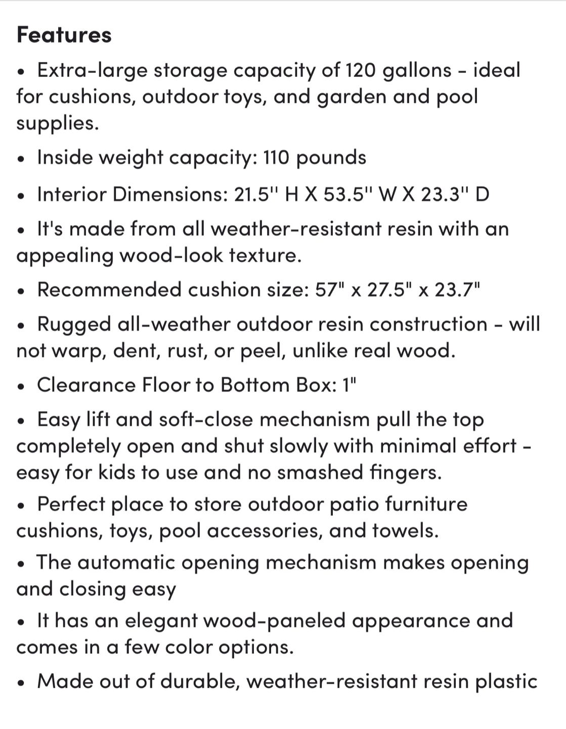 Weather Resistant Storage Box - photo 3