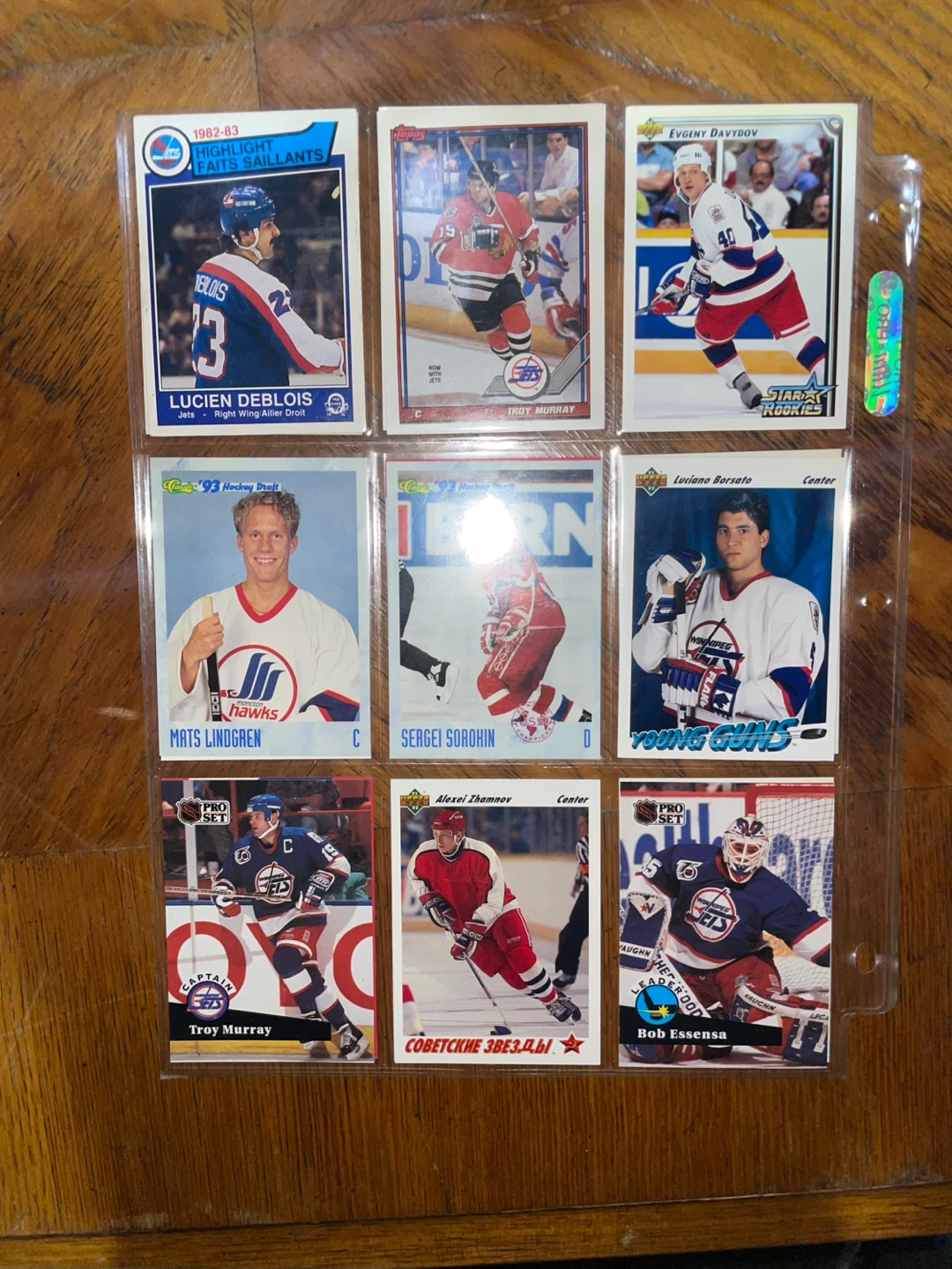 Winnipeg Jets Hockey Card Collection