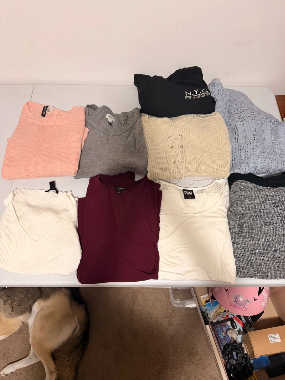 Lot of 9 Womens Sweaters Size Small