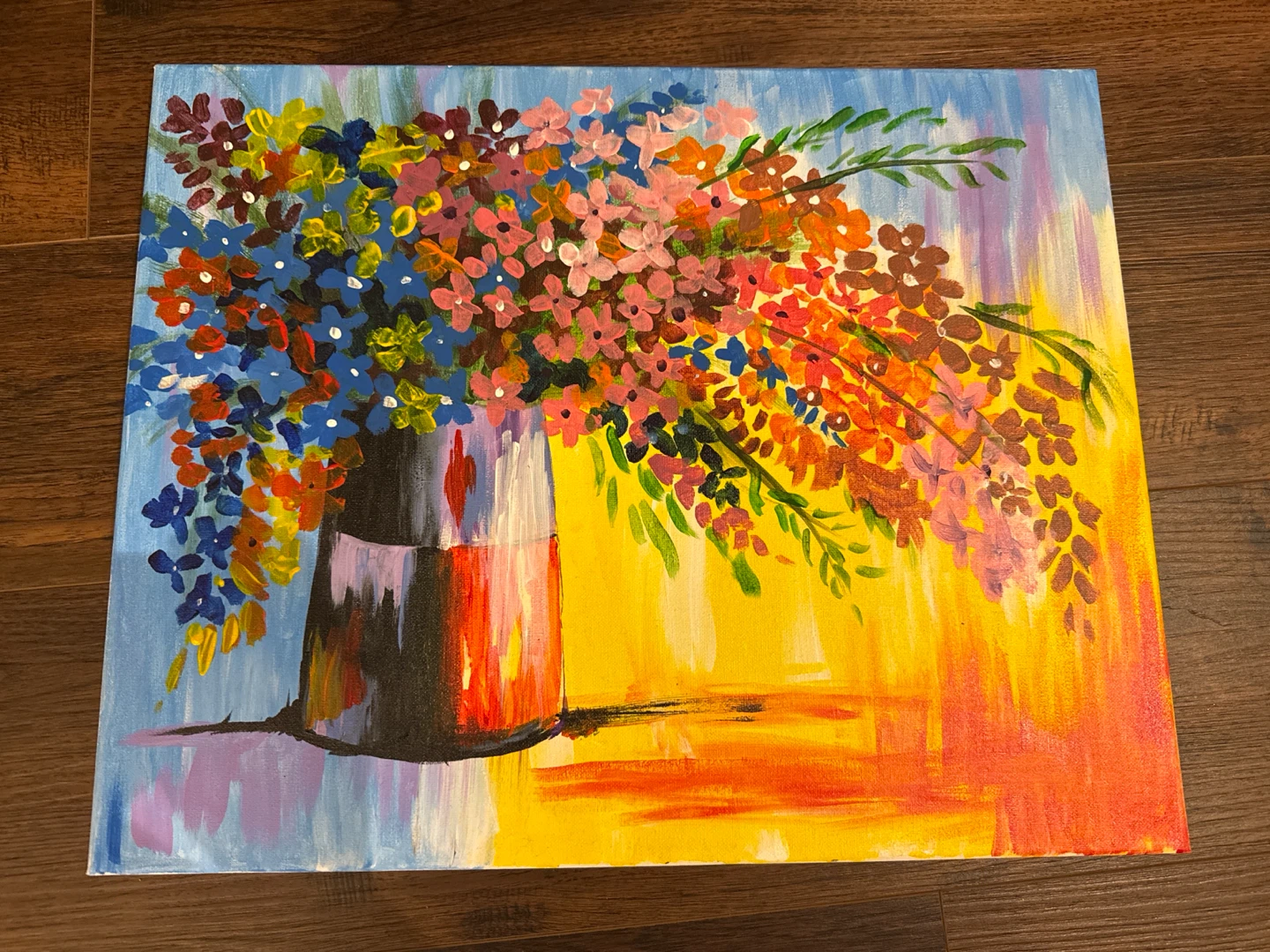 Selling my art: Floral Still Life Acrylic Painting