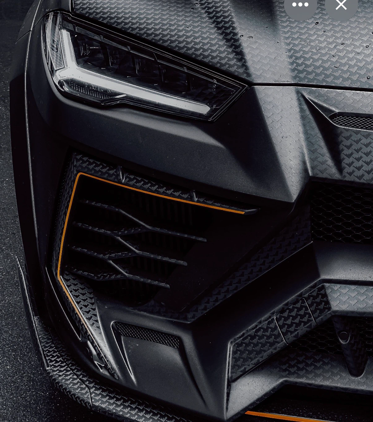 Lamborghini Urus Carbon Fiber Front Bumper