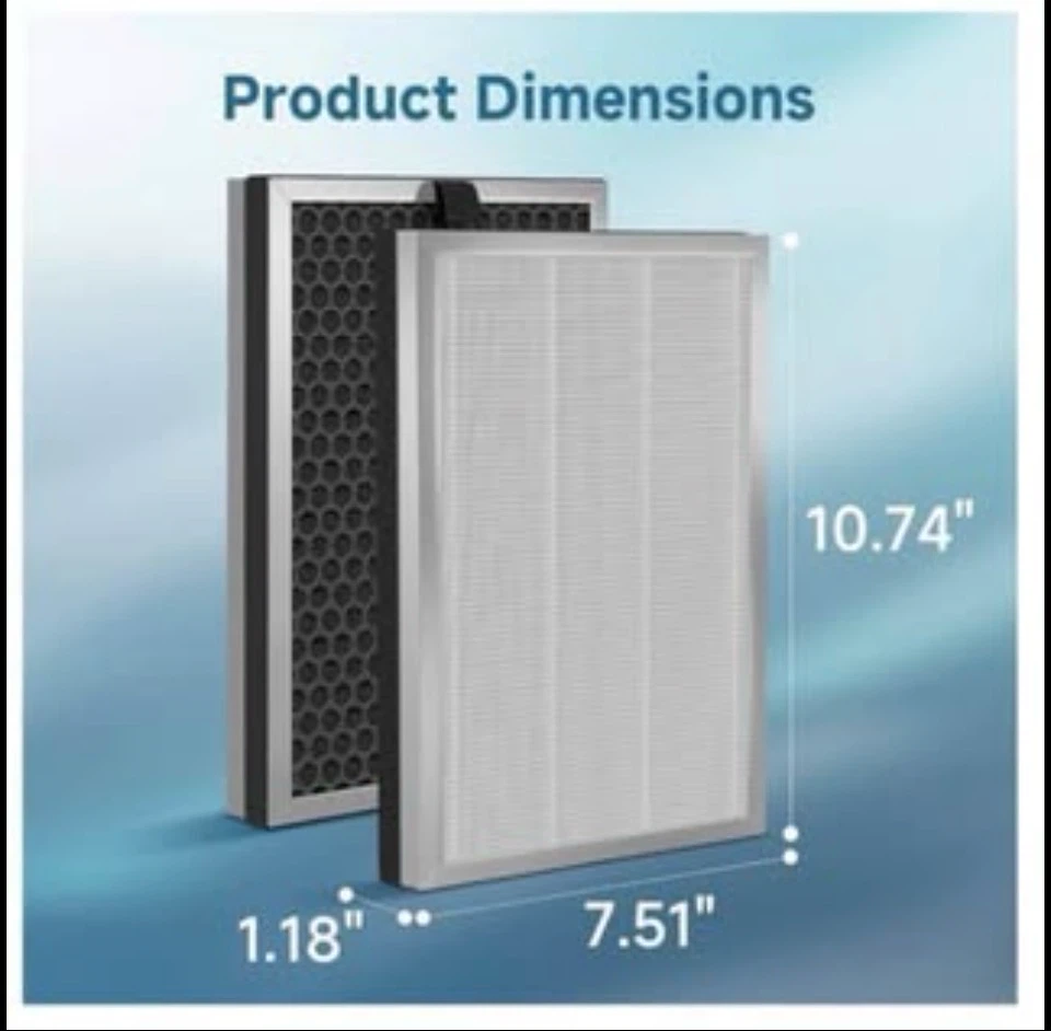 SAKEGDY HEPA Replacement Filter SA-3000-1-2-4 - photo 2