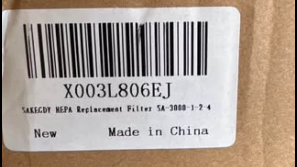 SAKEGDY HEPA Replacement Filter SA-3000-1-2-4 - photo 4