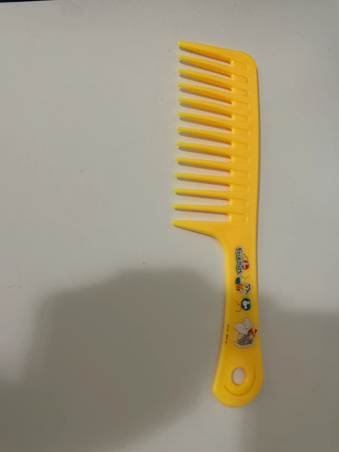 Free - Yellow Wide-Tooth Comb