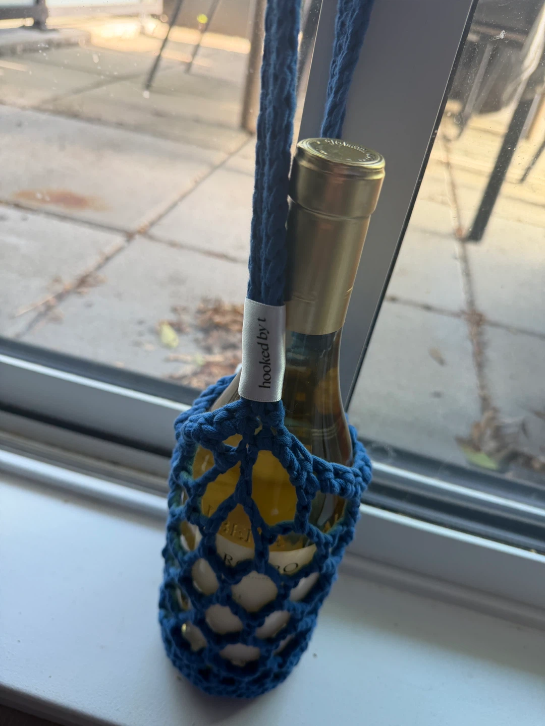 Hooked by T Crochet Wine Bottle Holder