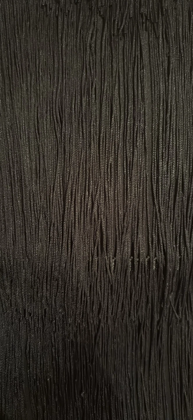 Black fringe dress size small - photo 4
