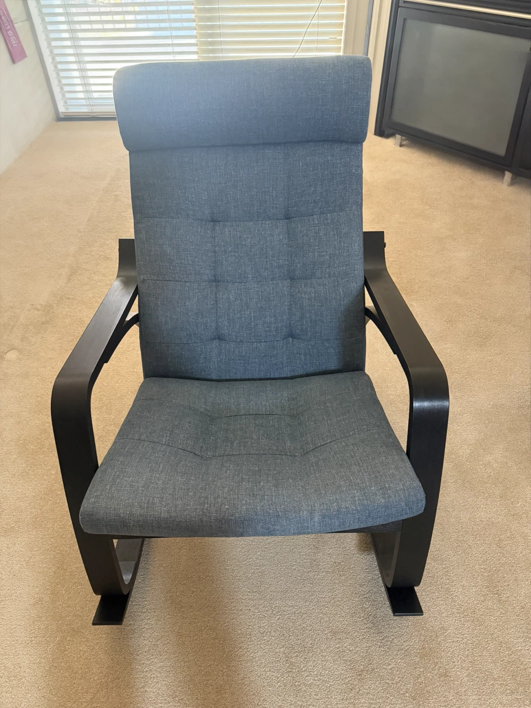 IKEA Poäng Armchair and Footstool - photo 4