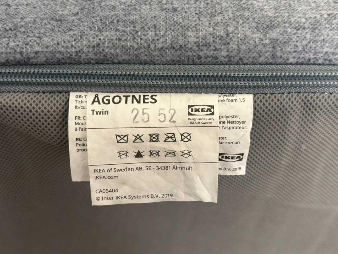 IKEA AGOTNES Twin Mattress - photo 3