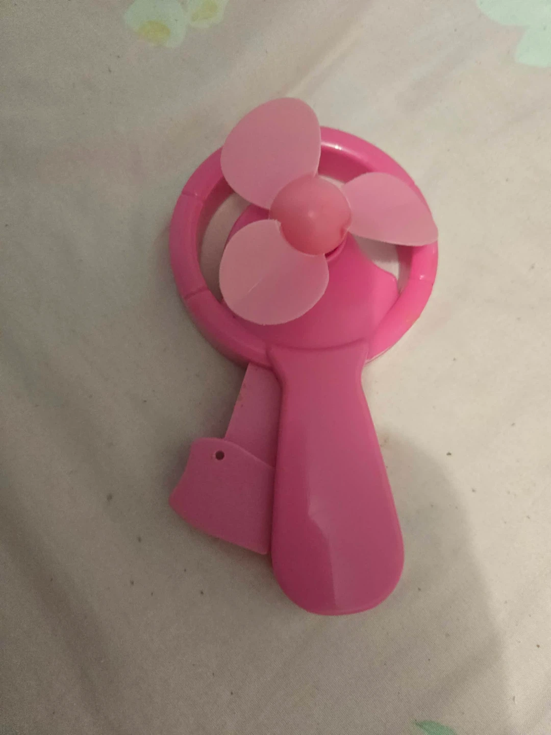 Pink Handheld Manual Fan