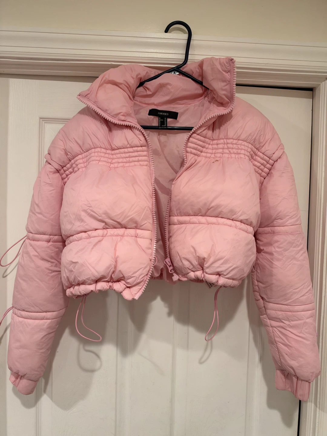 Forever 21 Pink Cropped Puffer Jacket - photo 5