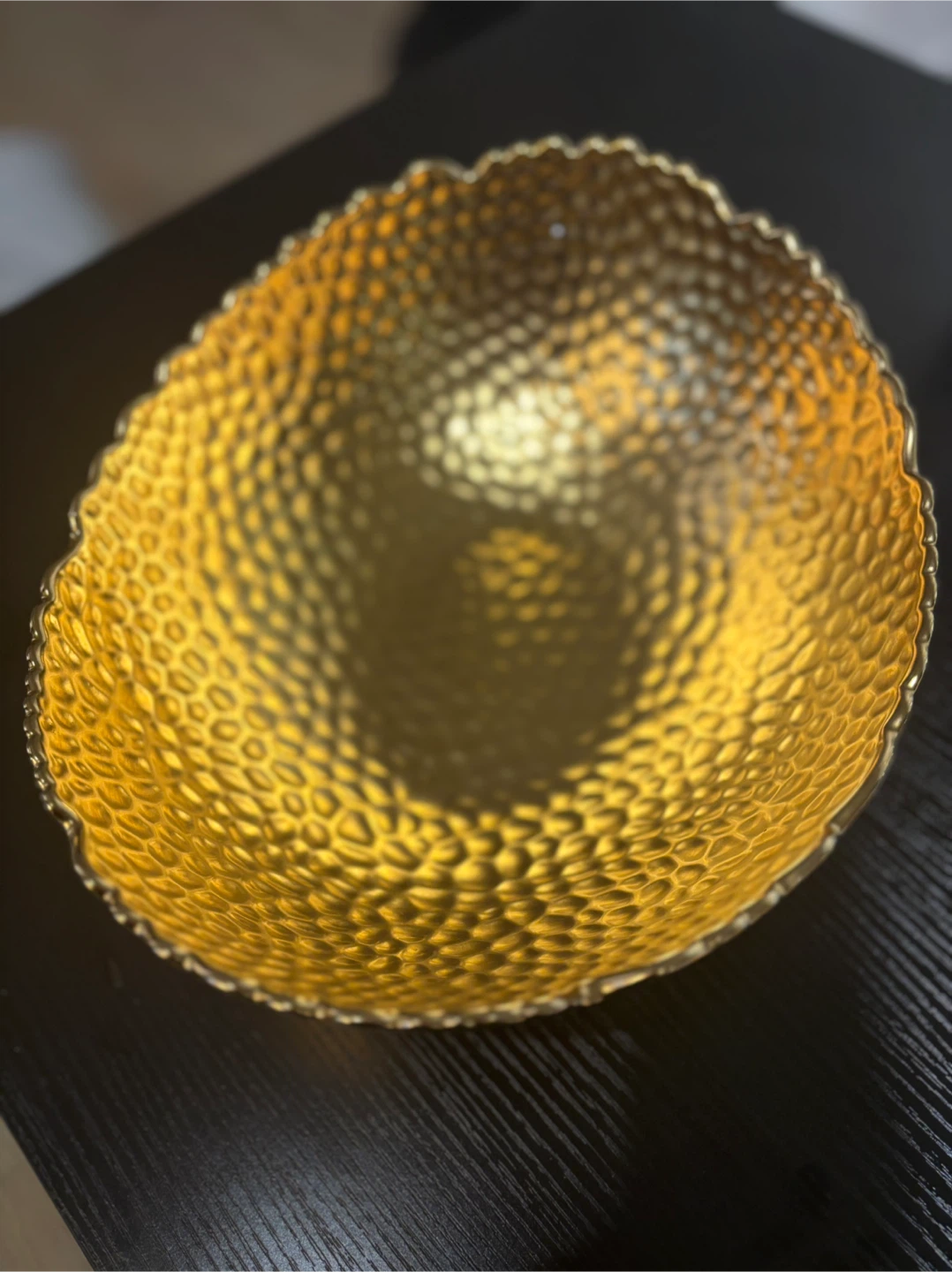 Decorative Gold Hammered Bowl - photo 2