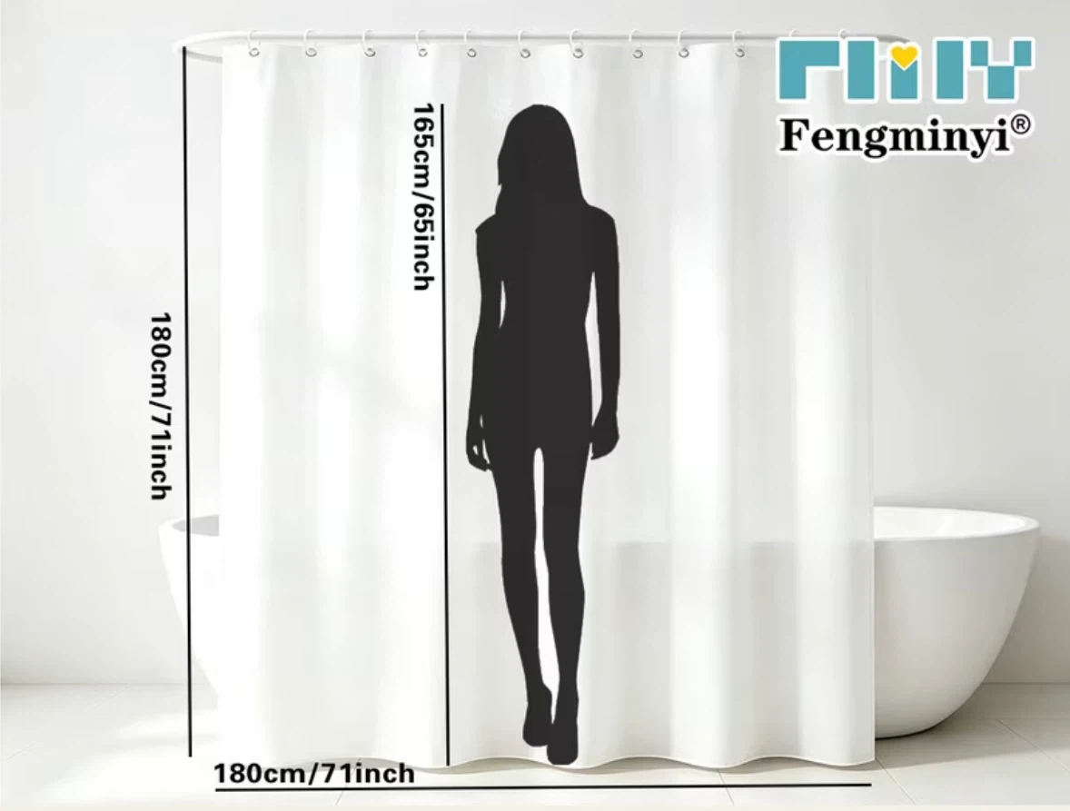 Premium Christmas Atomic Black Cat Shower Curtain - photo 2