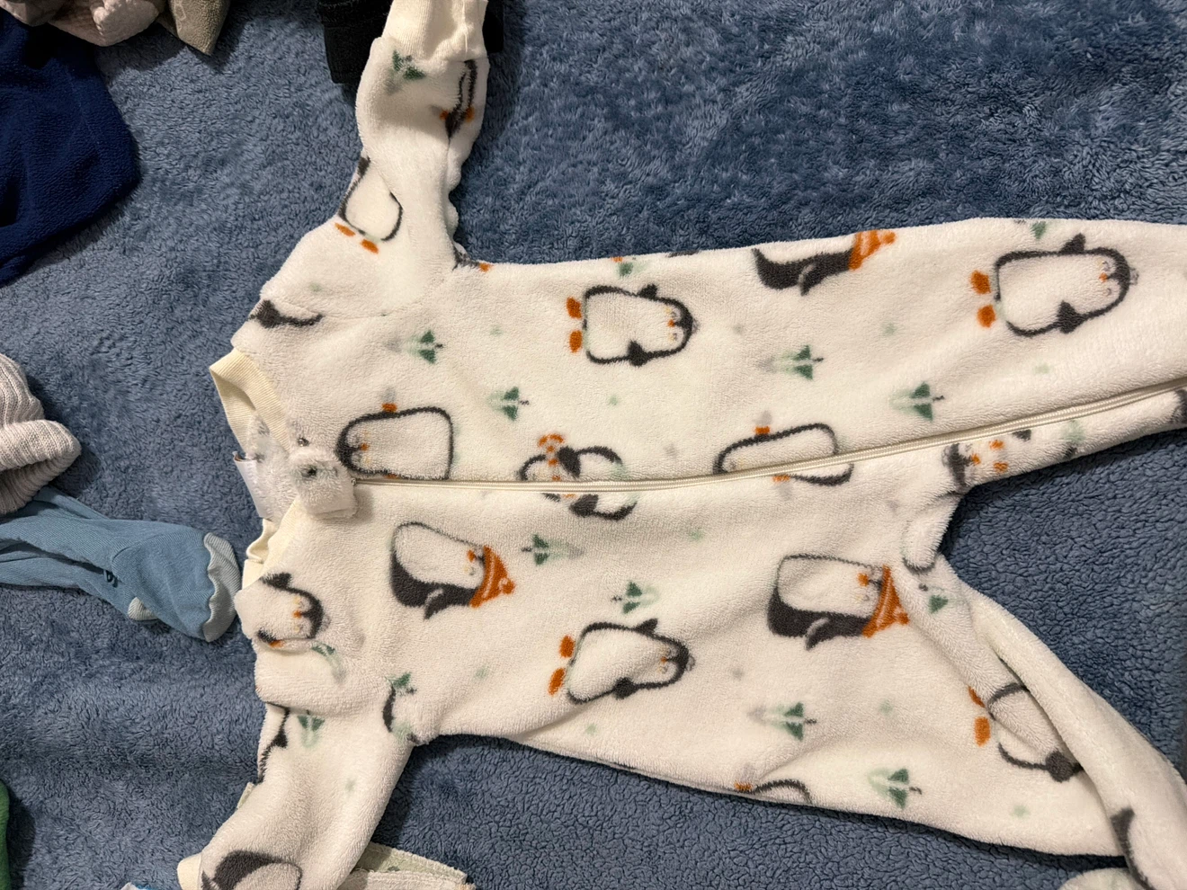 Baby Penguin Fleece Sleepsuit