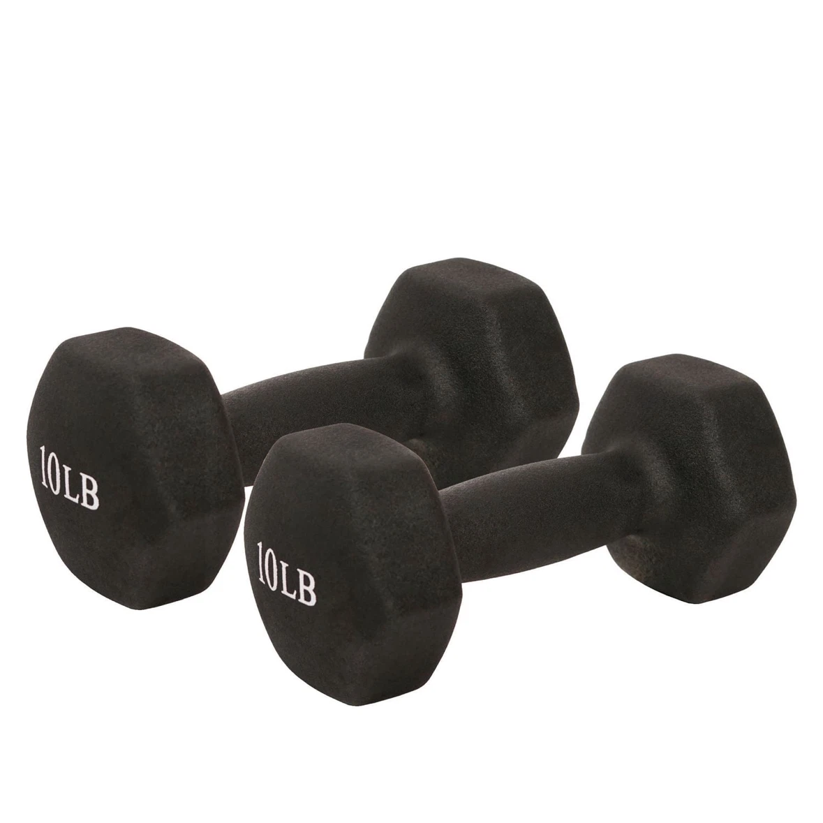 Set of Two 10lb Hex Dumbbells