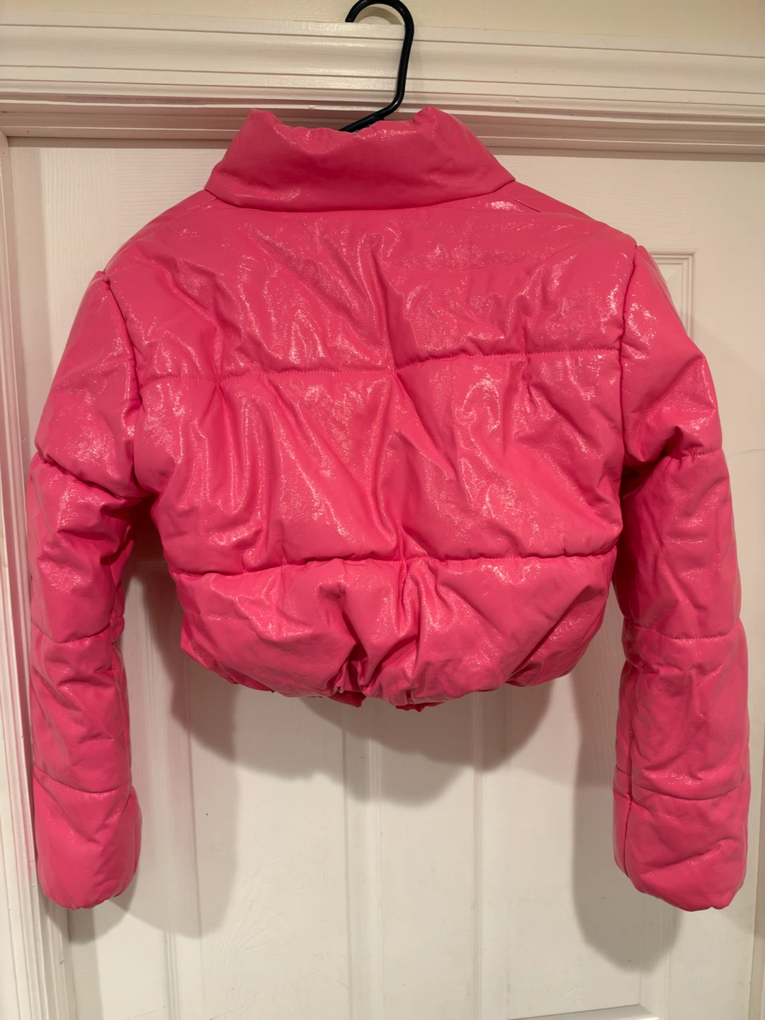 Ambiance Pink Cropped Puffer Jacket - photo 2
