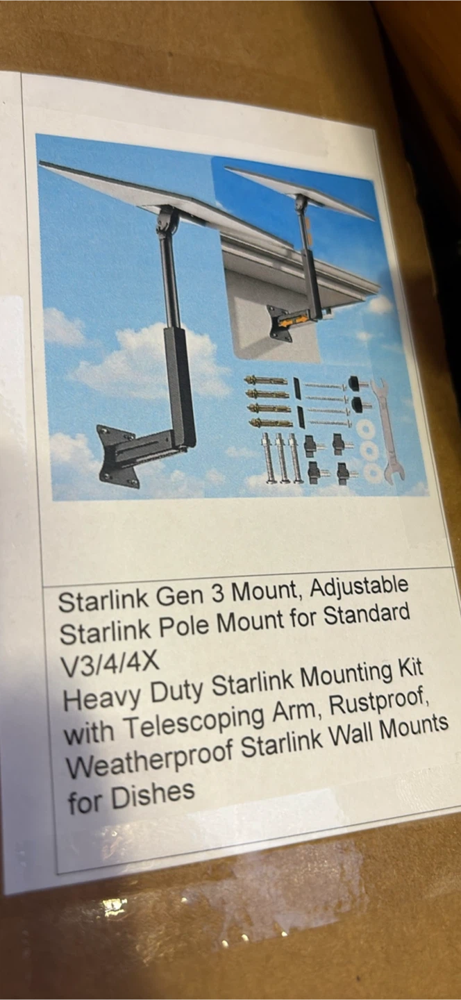 Starlink Gen 3 Adjustable Pole Mount