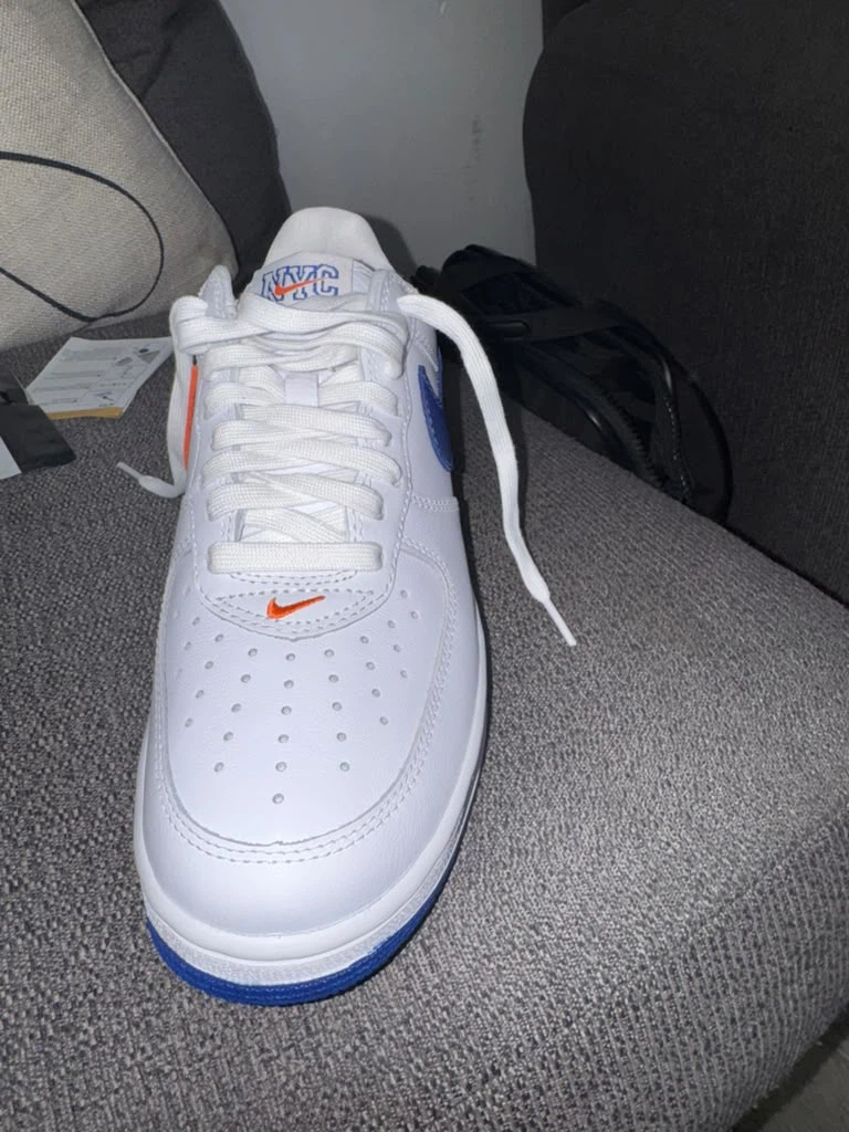 Nike Air Force 1 NYC White Sneakers - photo 4