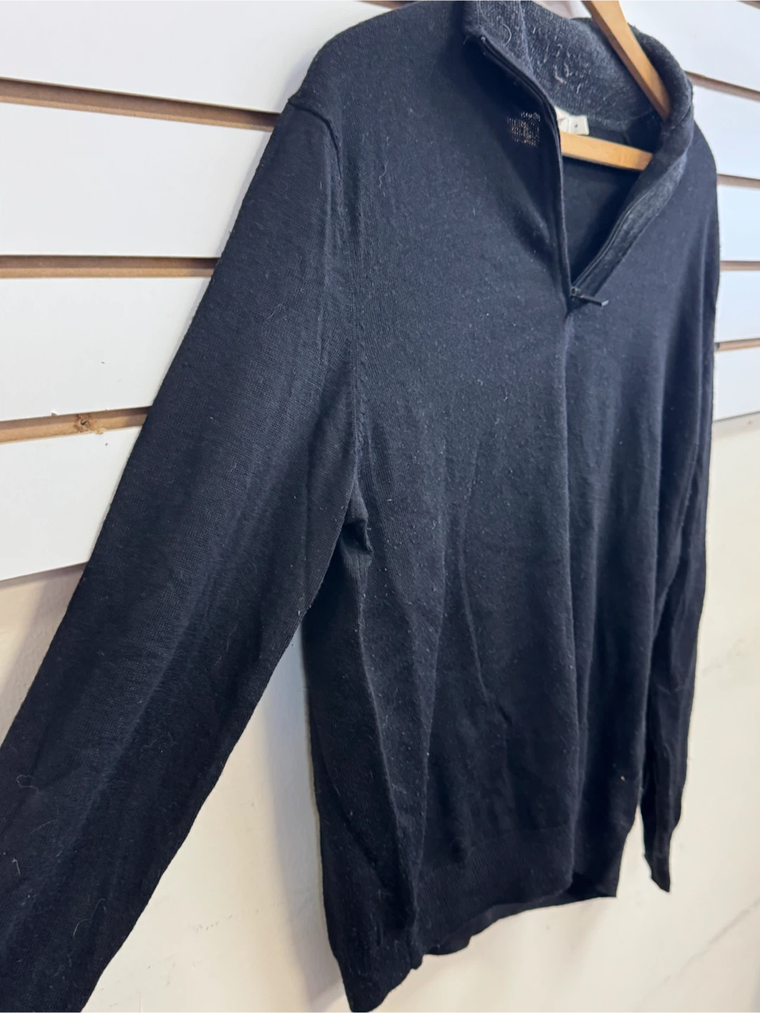 Calvin Klein Black Quarter-Zip Sweater - photo 2