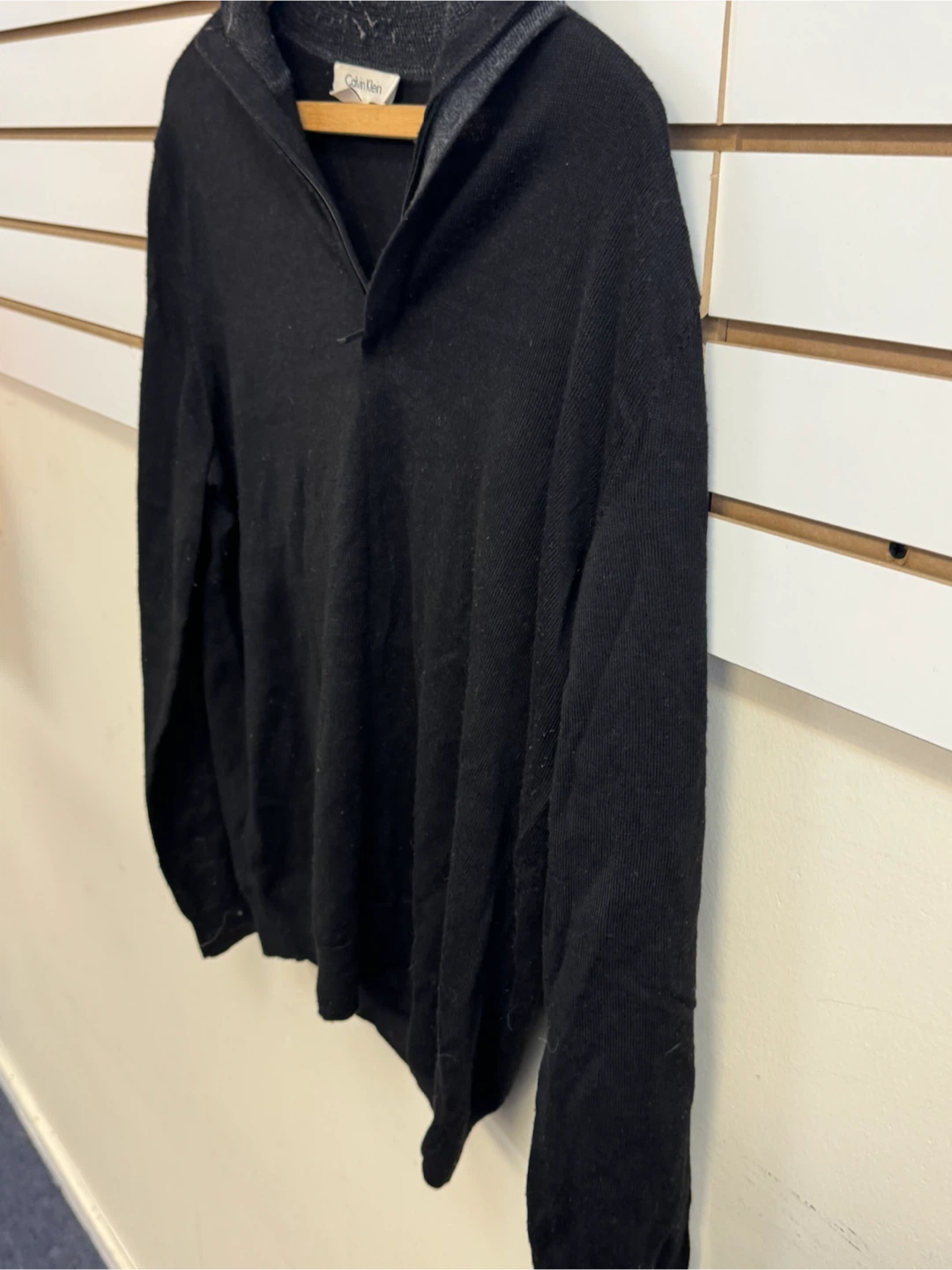 Calvin Klein Black Quarter-Zip Sweater - photo 3