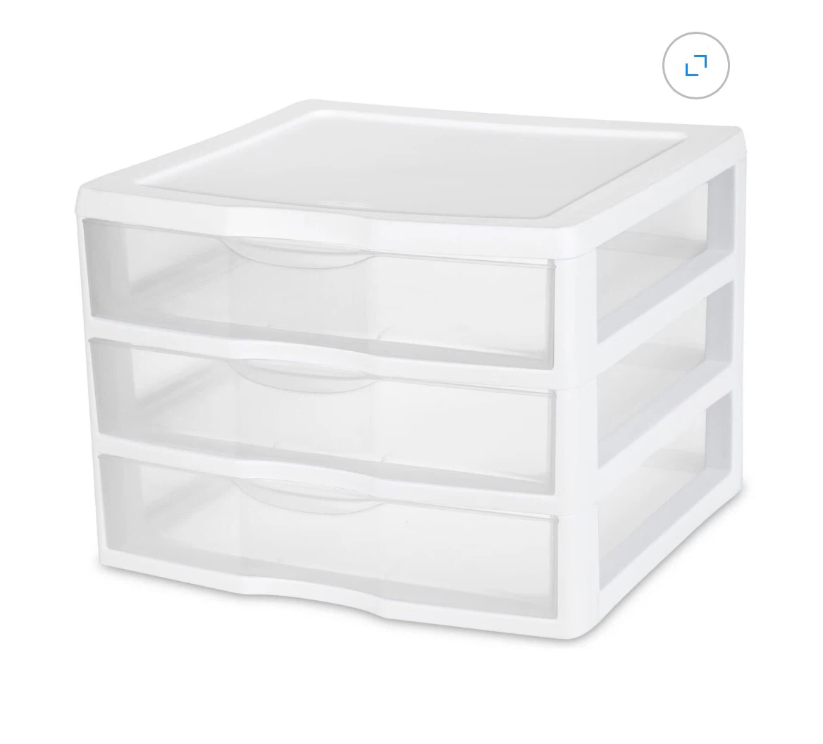 Sterilite 3-Drawer Desktop Organizer