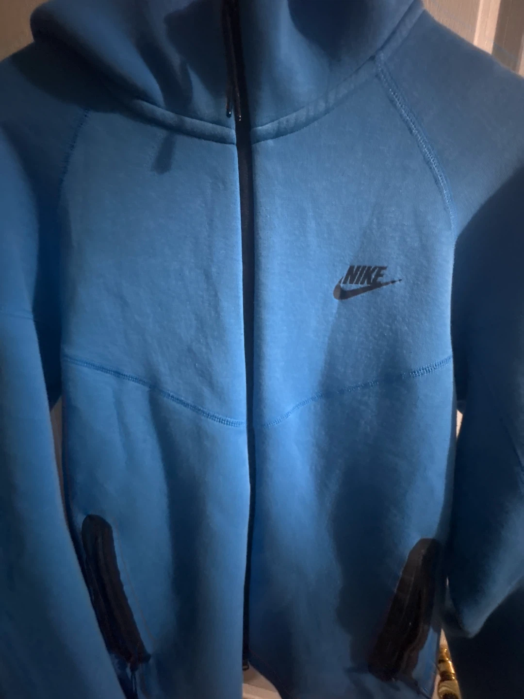 Nike Tech Fleece Full Zip Hoodie Blue