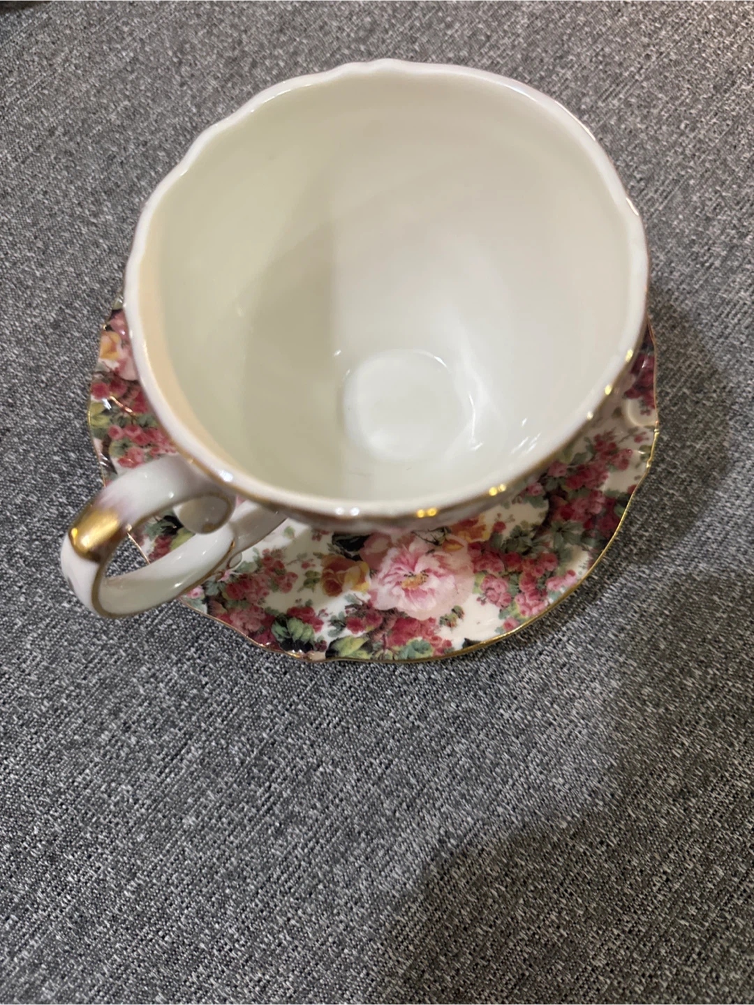 Peppertree Tabletops Rose Chintz Teacup and Saucer - photo 5