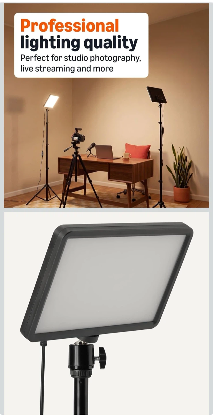 Professional LED Studio Light Stand Kit