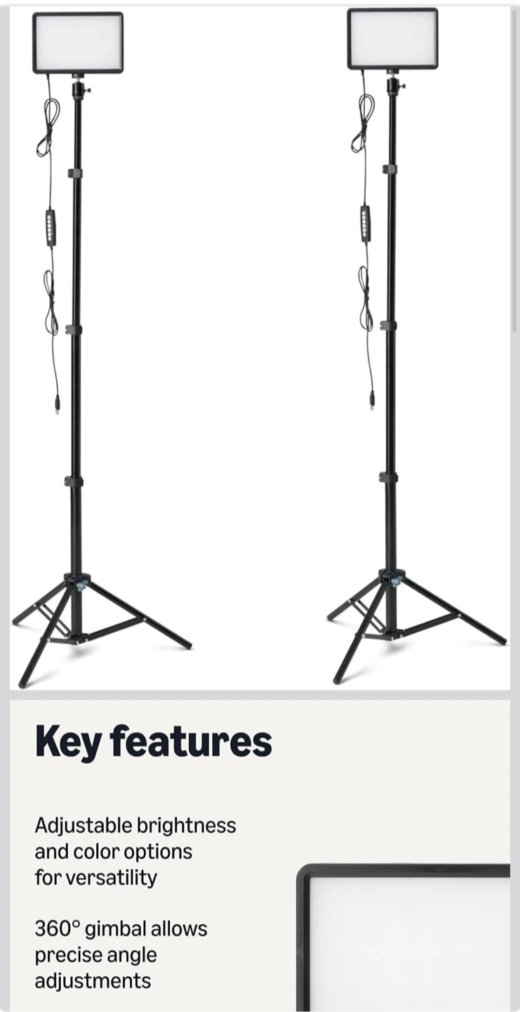 Professional LED Studio Light Stand Kit - photo 2