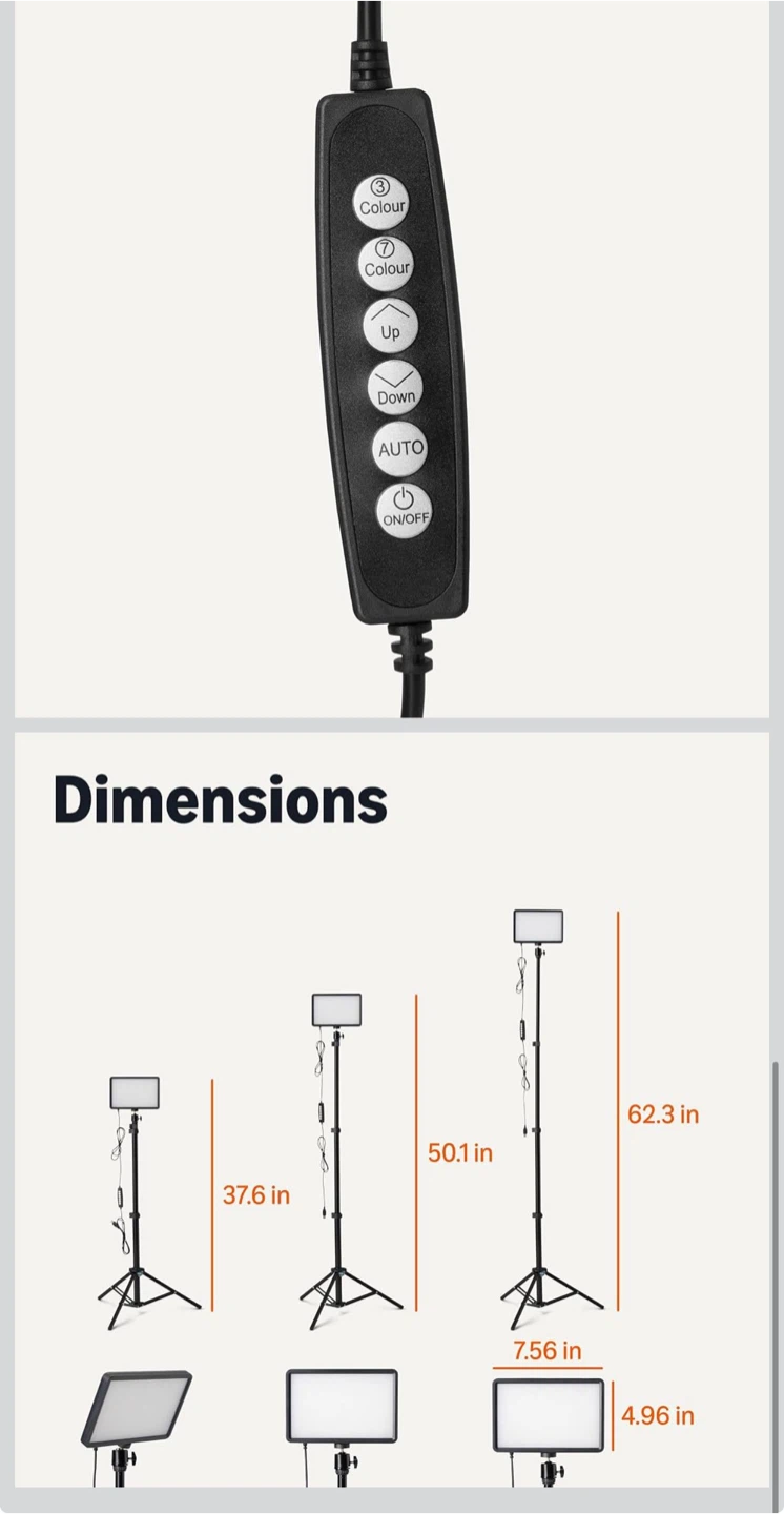 Professional LED Studio Light Stand Kit - photo 3