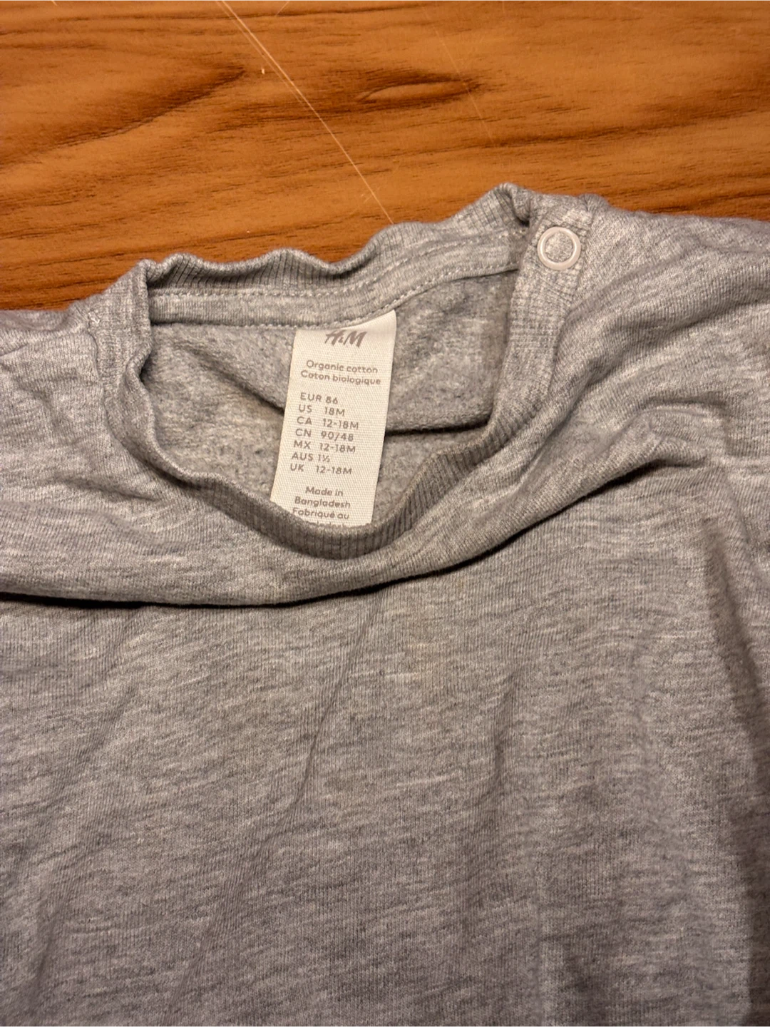 H&M Grey Long Sleeve sz12-18 months - photo 2