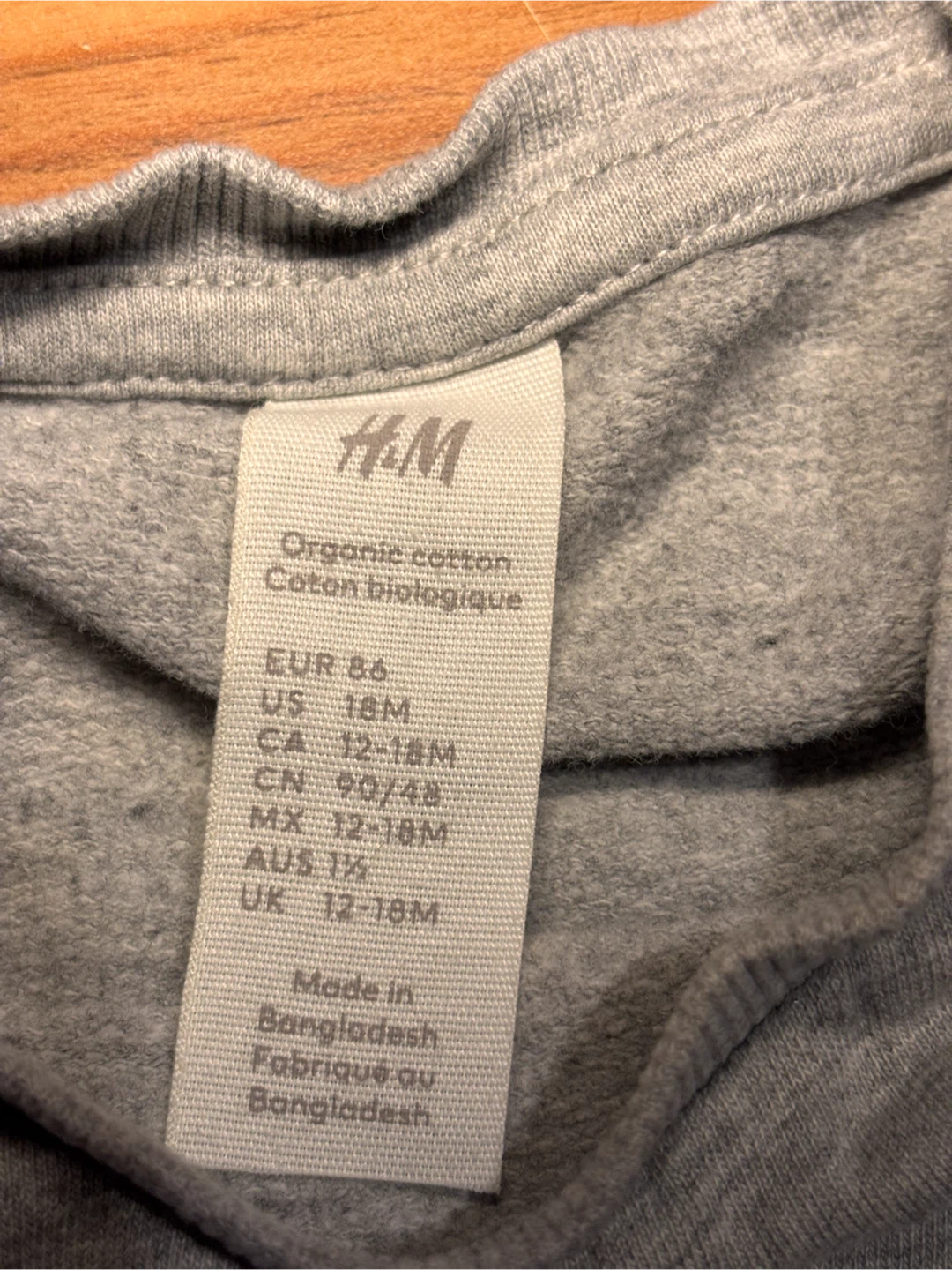 H&M Grey Long Sleeve sz12-18 months - photo 3