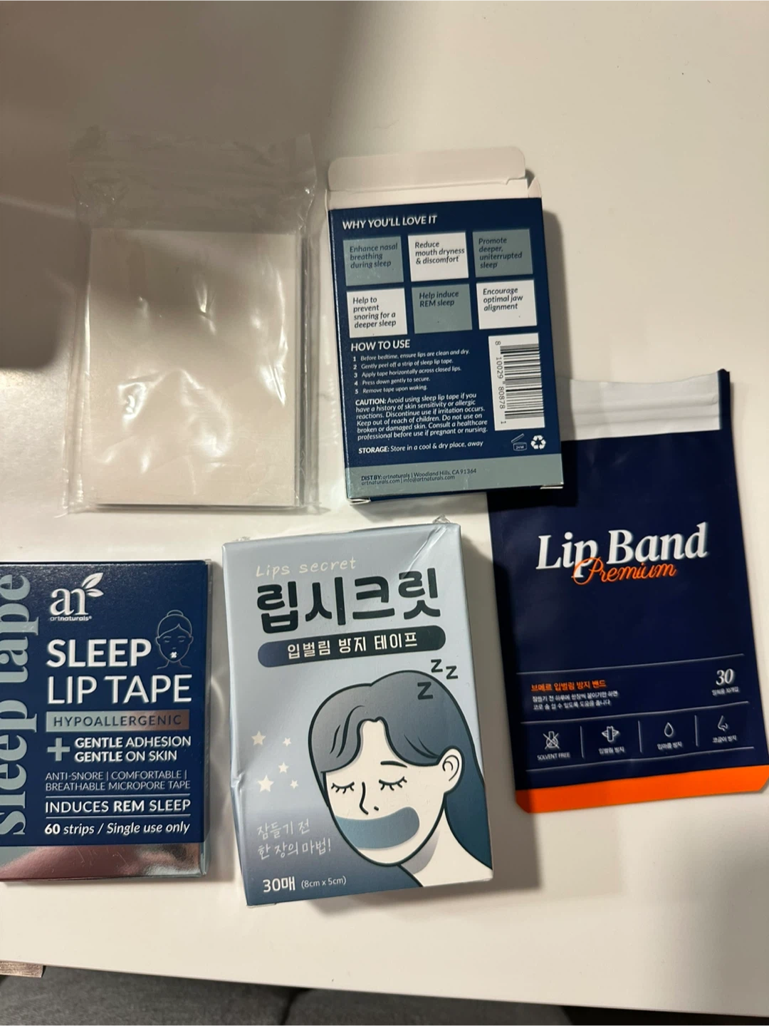 Sleep Lip Tape and Lip Band Assortment