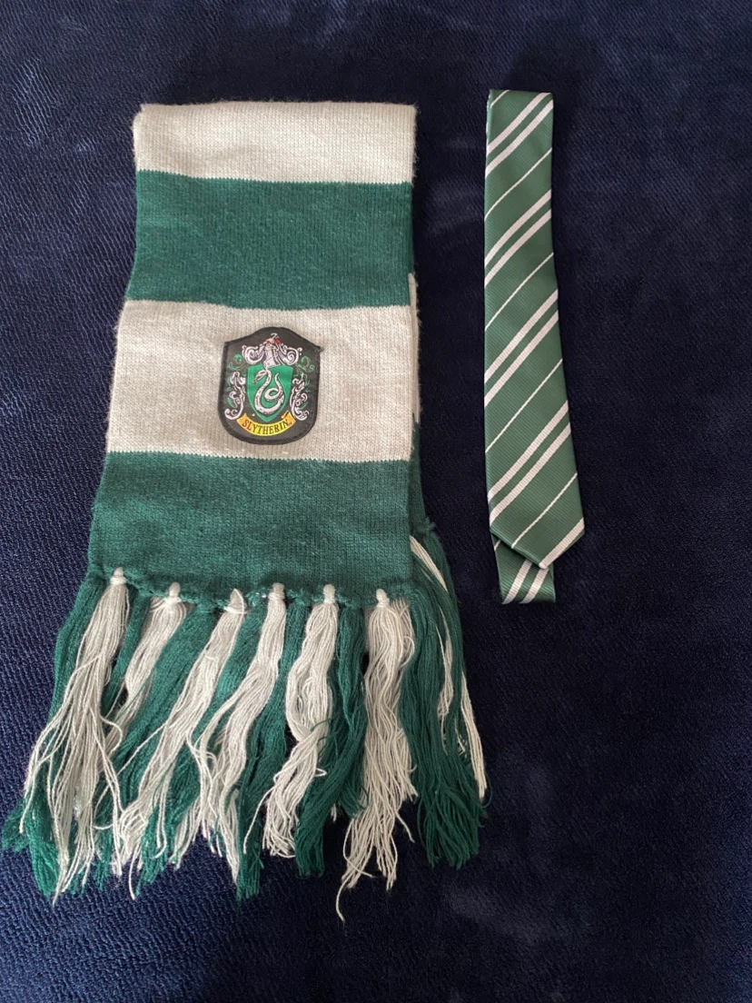 Slytherin House Scarf + Tie Set ***